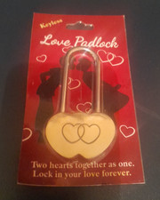 Keyless LOVE Padlock Lock In Your Love Forever design 1