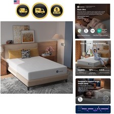 Colchón de gel completo enfriamiento sueño espuma viscoelástica cama celda abierta cubierta lavable