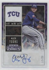 2015 Panini Contenders College Ticket Cracked Ice 12/23 Alex Young #18 Auto 0c2