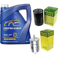 Mann Inspektionspaket 5L Mannol Defender 10W-40 FüR VW Golf IV 1.6 2.0 1.8 T New