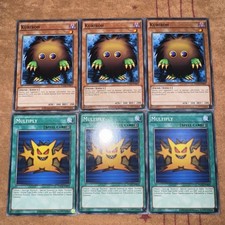 🔥 YUGIOH 3x Kuriboh & 3x Multiply YGLD-ENB15 ENB32 Common PLAYSET NEAR MINT
