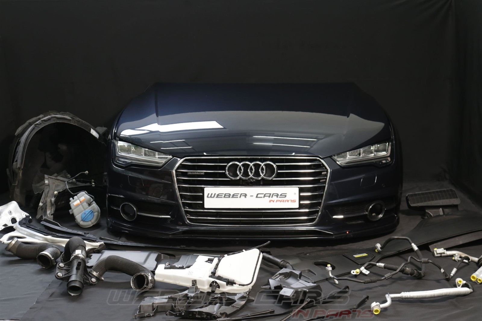Audi A7 4G Facelift Bumper Radiator Front Package Hood Headlights MATRIX