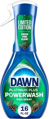 #ad Dawn Platinum Plus Powerwash Dish Spray Fresh Pine Scent LIMITED EDITION 16 oz $11.99