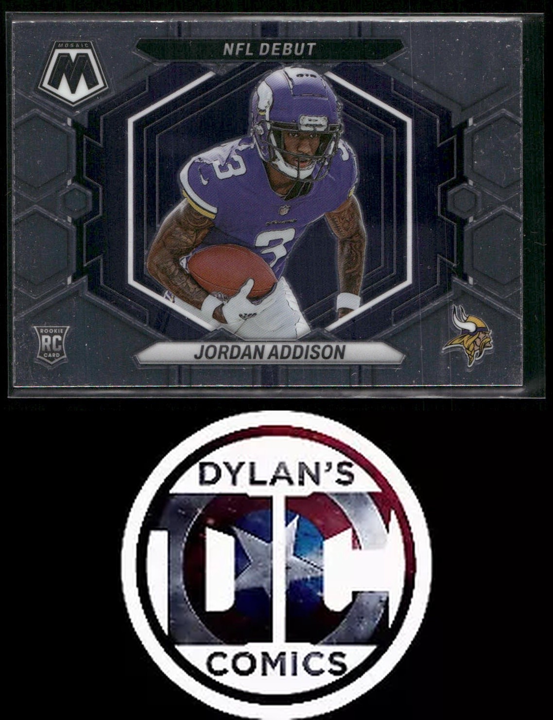2023 Panini Mosaic #ND-14 Jordan Addison Minnesota Vikings