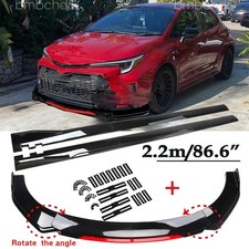 For Toyota Corolla Sedan Front Bumper Lip Red Chin Spoiler Splitter Side Skirts For Toyota Corolla Sedan Front Bumper Lip Red Chin Spoiler Splitter Side Skirts