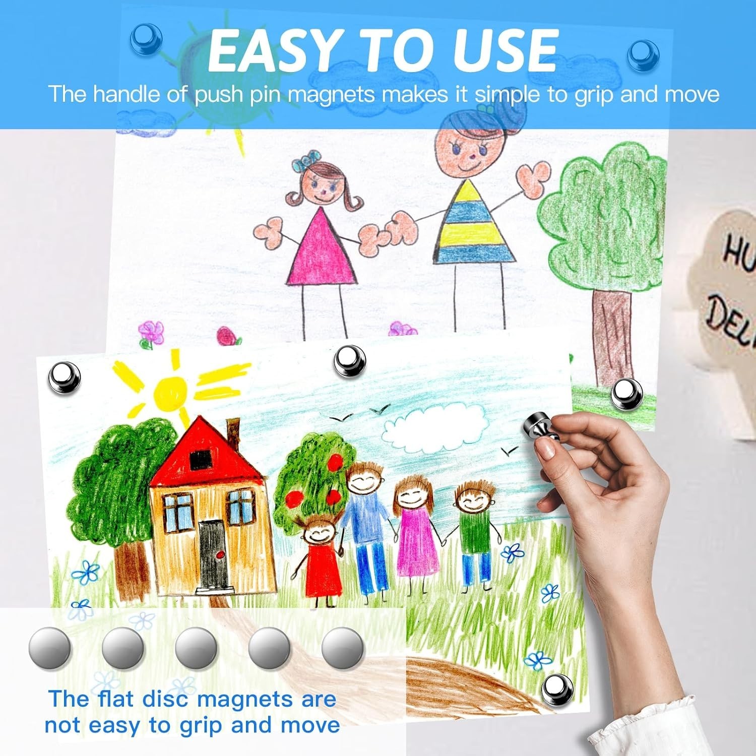 20x Fridge Magnets For Whiteboard Refrigerator Magnets Small&Strong Metal Magnet