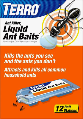 TERRO Ant Killer Bait Stations T300B - Liquid Bait to Eliminate Ants - 12 Count