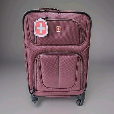 NEW Swiss Gear 21'' Sion Softside Expandable Luggage Carry On Suitcase - Merlot