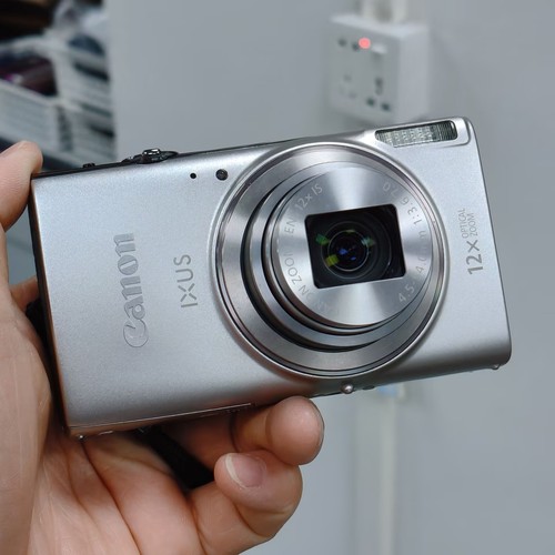 Canon IXUS 285 HS Digital Camera 12X Optical Zoom 20.2 MP Face Detection Silver - Picture 3 of 6