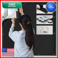 Bksai 100 Window Cover Portable Magnetic Black Out Curtains For Window Black