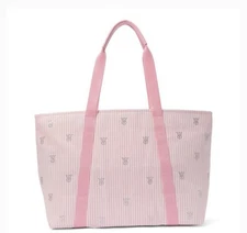 New VS Heritage Stripe Tote Bag | Victoria's Secret 14" H × 22.3"' W x7.3" D