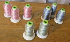 Machine Embroidery Thread Lot Coats & Clark Lot 8 Colors