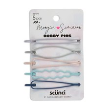 Sc nci xo Morgan Simianer Hair Bobby Pins, Assorted Pastel, 5-Pieces