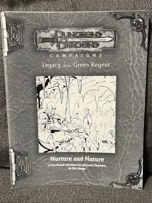 Dungeons and Dragons Campaigns Legacy of the Green Regent Nurture and Nature