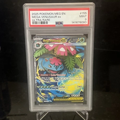 Pokemon Mega Venusaur ex 155/132 Me01: Mega Evolution Holo PSA Mint 9
