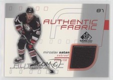 2001-02 SP Game Used Edition Authentic Fabric Miroslav Satan #AF-MS 1o3