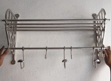 24'' French Rack Luggage Train Wall Mounted Aluminum Steel Rack vintage luxury