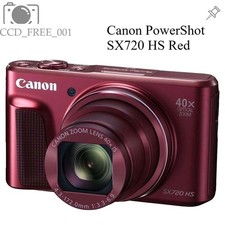 Canon PowerShot SX720 HS Digital Camera 20.2MP 40x Optical Zoom Time Lapse Red