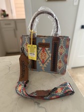 Wrangler Blue Tote Crossbody Southwestern At ...