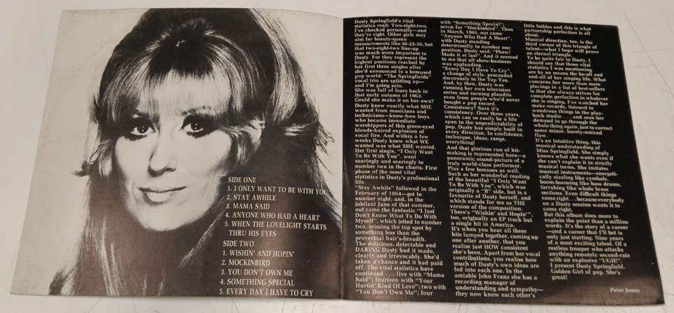 Dusty Springfield "Stay Awhile" 1972 Aus Press EX+ LP I ONLY WANT TO BE WITH YOU - Image 3 of 4