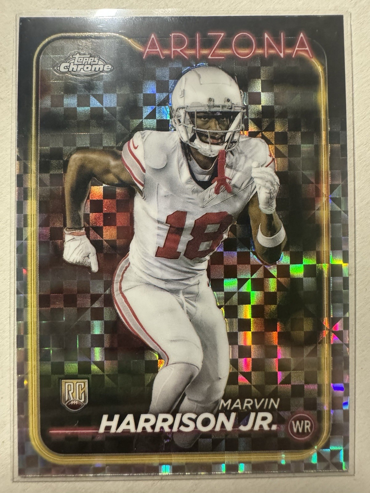 2024 Topps Chrome Marvin Harrison Jr. #204 X-Fractor Rookie RC Cardinals