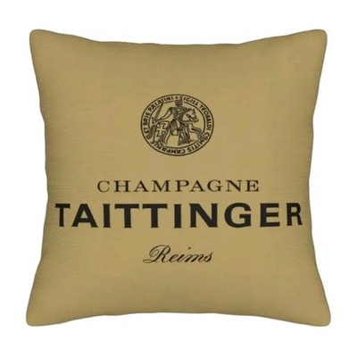 Champagner Taittinger Reims Champagne Deko Kissen Bezug&hochwertiges Innenkissen