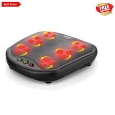 Shiatsu Foot Massager with Heat, Washable Cover Kneading Foot  Back Massager...