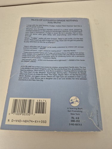 Tales Of A Fourth Grade Nothing Judy Blume Paperback Dell Yearling 1979 - Picture 2 of 4