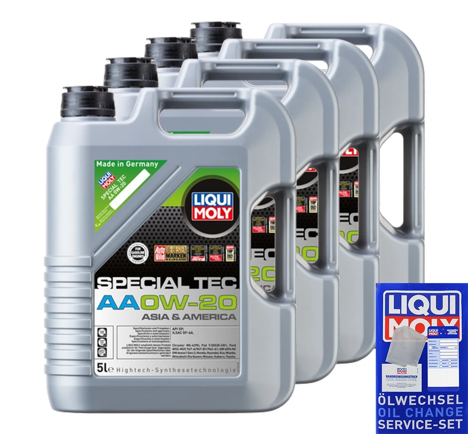 20 L Original LIQUI MOLY 9734 Special Tec AA 0W-20 Pour API SP ILSAC GF-6A - Photo 1/1