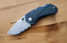 Gerber USA Fatty Half Serrated Folding Knife Used No Clip - Good Condition 818