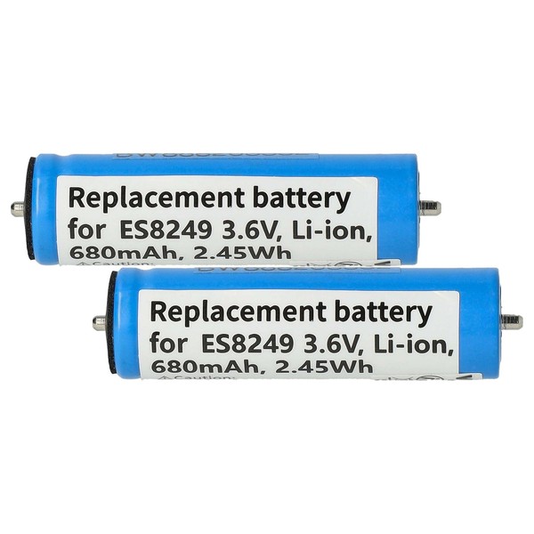 2X Akku FüR Panasonic ER-HGP86 ER-HGP84 ER-HGP82 ER-HGP80 Rasierer 680Mah-image