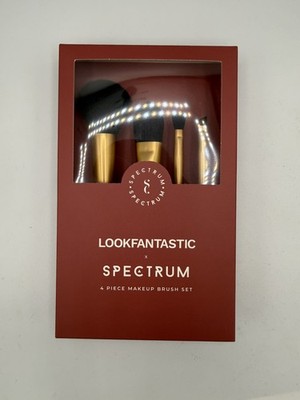   NEU Lookfantastic x Spectrum 4-teiliges Make-up Pinsel Set - Vegan/Cruelty-Free  