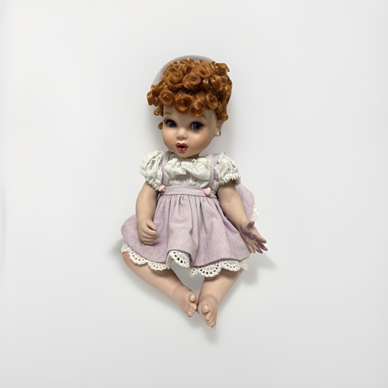 Franklin Mint I Love Lucy Italian Movie 9 inch Doll Porcelain Lucy Ricardo VTG