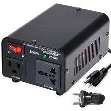 500W Power Converter 110V to 220V Perfect for Electronics New