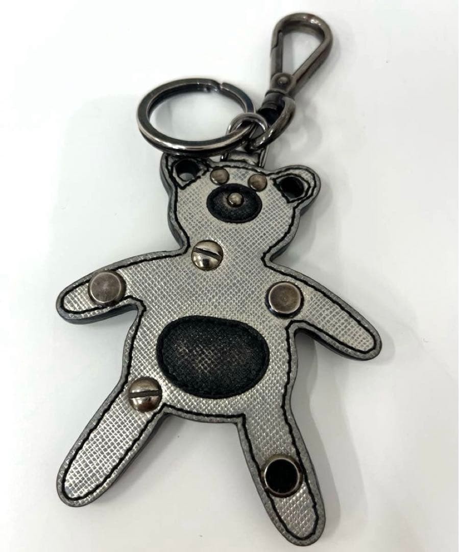 HK PRADA Bear Keychain Charm View 2