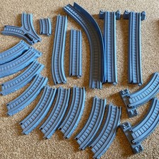 Thomas Friends Track BMQ Master Blue Track Lot Curves Straights Switch Pieces