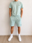 Ensemble Lacoste vert pastel T-shirt + short – Taille XS – Très bon état