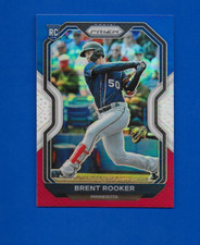2021 PANINI PRIZM - ROOKIE, PRIZM, RED/WHITE/BLUE, TIERII (BRENT ROOKER) 126.