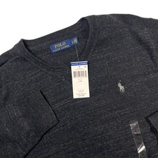 Polo Ralph Lauren Crewneck Pullover Sweatshirt Men's L Black Casual Comfort Prep