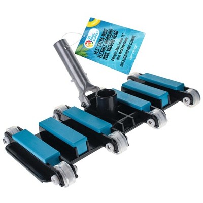 Manual Pool Vacuum Head for Inground Pools, Extra-Wide, Weighted - 1.5'' Hose