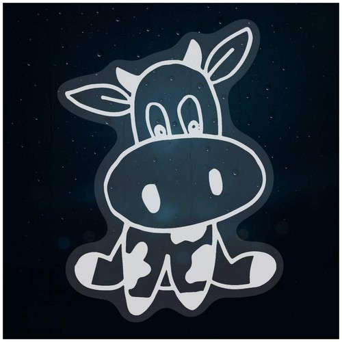 'Cute Cow' Static Window Clings / Stickers (WC019740) | eBay