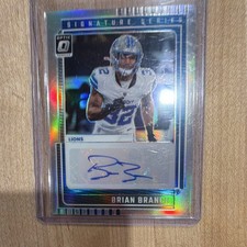 Panini 2025 Donruss Optic Signature Series Holo Brian Branch Autograph Lions