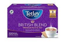 Tetley British Blend Premium Black Tea, 320 Teabags, Rainforest Alliance Certifi