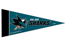 San Jose Sharks Mini Pennant 4&rdquo;x9"  NHL Wall Flag Hockey