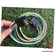 Vehicle-Side and Trailer-Side 4 Pin Flat 4-Pin Flat Trailer Wire Extension