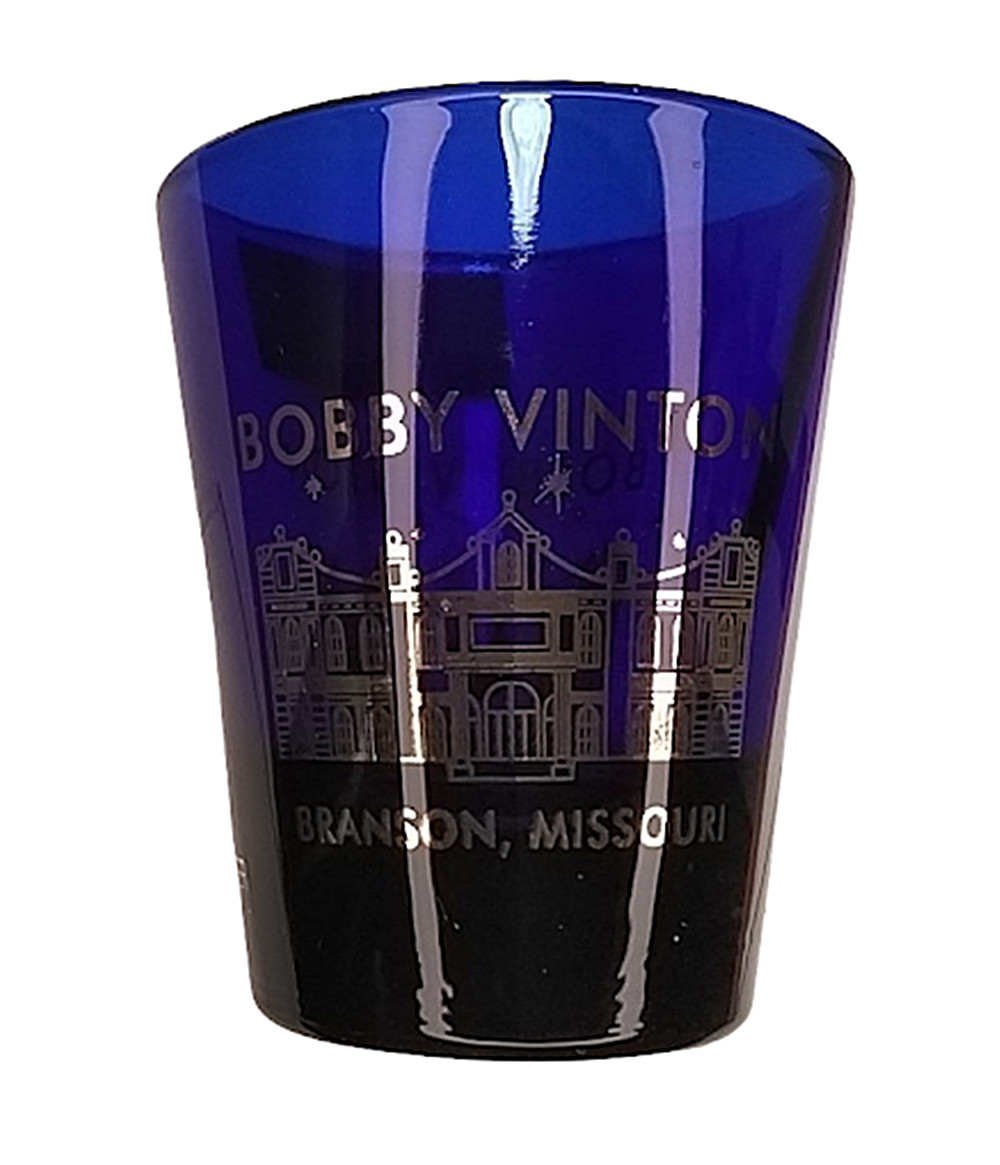 Libby Glass Bobby Vinton - Branson, Missouri Shot Glass - 22k Gold by Culver