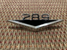 1963 - 1968 Ford 289 Heavy Metal Fender Emblem Badge Rat Rod Custom (ON-35-28)