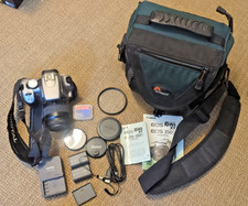Canon EOS Digital Rebel XT DSLR Camera 35-80mm Lens, BUNDLE w/ Bag, extra Batt