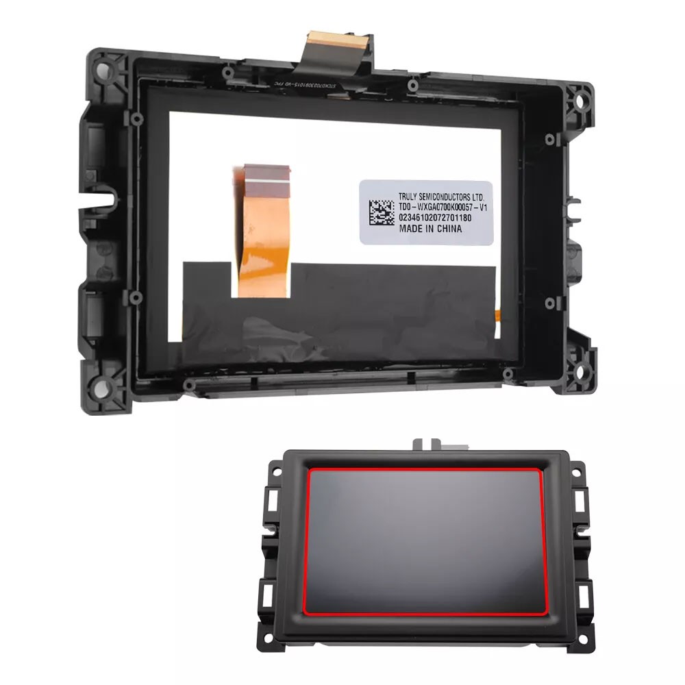 7" LCD Touch Screen w/ Frame For 2017-2020 Jeep Compass Radio Navigation Replace