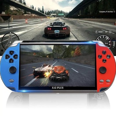 X12 Plus Handheld Spielkonsole 3000 Spiele 7'' Kinder Video Game Consoles PSP ！